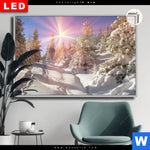 Leuchtbild Dia Verschneiter Wald Querformat Produktvorschau mit dem Bild Verschneiter Wald im Format Querformat.