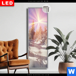 Leuchtbild Dia Verschneiter Wald Schmal Produktvorschau mit dem Bild Verschneiter Wald im Format Schmal.