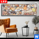 Leuchtbild Dia Viele Muscheln Panorama Produktvorschau mit dem Bild Viele Muscheln im Format Panorama.