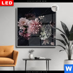 Leuchtbild Dia Vintage Blumen Quadrat Produktvorschau mit dem Bild Vintage Blumen im Format Quadrat.