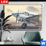 Leuchtbild Dia Vintage Flugzeug Querformat Produktvorschau mit dem Bild Vintage Flugzeug im Format Querformat.