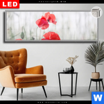 Leuchtbild Dia Vintage Klatschmohn Panorama Produktvorschau mit dem Bild Vintage Klatschmohn im Format Panorama.