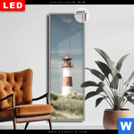 Leuchtbild Dia Vintage Leuchtturm Schmal Produktvorschau mit dem Bild Vintage Leuchtturm im Format Schmal.