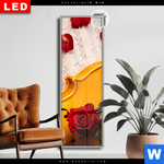 Leuchtbild Dia Violine Rose Schmal Produktvorschau mit dem Bild Violine & Rose im Format Schmal.