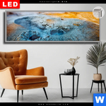 Leuchtbild Dia Vulkan Island Panorama Produktvorschau mit dem Bild Vulkan Island im Format Panorama.