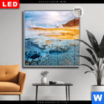 Leuchtbild Dia Vulkan Island Quadrat Produktvorschau mit dem Bild Vulkan Island im Format Quadrat.