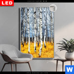 Leuchtbild Dia Wald Mit Birkenbaeumen Hochformat Produktvorschau mit dem Bild Wald mit Birkenbäumen im Format Hochformat.