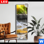 Leuchtbild Dia Wald Wasserfall No 2 Schmal Produktvorschau mit dem Bild Wald & Wasserfall No. 2 im Format Schmal.