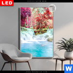 Leuchtbild Dia Wald Wasserfall No 3 Hochformat Produktvorschau mit dem Bild Wald & Wasserfall No. 3 im Format Hochformat.