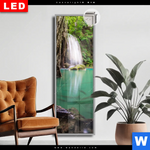 Leuchtbild Dia Wald Wasserfall No 4 Schmal Produktvorschau mit dem Bild Wald & Wasserfall No. 4 im Format Schmal.