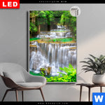 Leuchtbild Dia Wald Wasserfall No 6 Hochformat Produktvorschau mit dem Bild Wald & Wasserfall No. 6 im Format Hochformat.