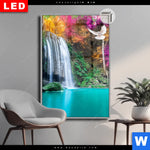 Leuchtbild Dia Wald Wasserfall No 7 Hochformat Produktvorschau mit dem Bild Wald & Wasserfall No. 7 im Format Hochformat.
