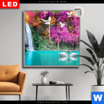 Leuchtbild Dia Wald Wasserfall No 7 Quadrat Produktvorschau mit dem Bild Wald & Wasserfall No. 7 im Format Quadrat.