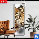Leuchtbild Dia Wanddurchbruch Leopard Schmal Produktvorschau mit dem Bild Wanddurchbruch - Leopard im Format Schmal.