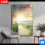 Leuchtbild Dia Weg Zum Strand Hochformat Produktvorschau mit dem Bild Weg zum Strand im Format Hochformat.