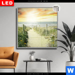 Leuchtbild Dia Weg Zum Strand Quadrat Produktvorschau mit dem Bild Weg zum Strand im Format Quadrat.