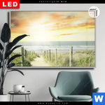 Leuchtbild Dia Weg Zum Strand Querformat Produktvorschau mit dem Bild Weg zum Strand im Format Querformat.