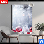 Leuchtbild Dia Weihnachtskugeln Im Winterwunderland Hochformat Produktvorschau mit dem Bild Weihnachtskugeln im Winterwunderland im Format Hochformat.