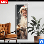 Leuchtbild Dia Weihnachtsmann Fuettert Rentier Schmal Produktvorschau mit dem Bild Weihnachtsmann füttert Rentier im Format Schmal.