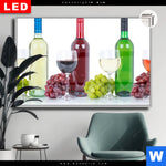 Leuchtbild Dia Wein In Flaschen Und Glaesern Querformat Produktvorschau mit dem Bild Wein in Flaschen und Gläsern im Format Querformat.