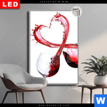 Leuchtbild Dia Wein Liebe Hochformat Produktvorschau mit dem Bild Wein & Liebe im Format Hochformat.