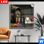 Leuchtbild Dia Wein Trauben Quadrat Produktvorschau mit dem Bild Wein & Trauben im Format Quadrat.