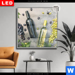 Leuchtbild Dia Weingenuss Quadrat Produktvorschau mit dem Bild Weingenuss im Format Quadrat.