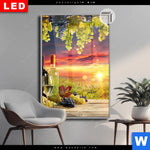 Leuchtbild Dia Weinreben Im Abendlicht Hochformat Produktvorschau mit dem Bild Weinreben im Abendlicht im Format Hochformat.