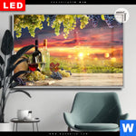 Leuchtbild Dia Weinreben Im Abendlicht Querformat Produktvorschau mit dem Bild Weinreben im Abendlicht im Format Querformat.