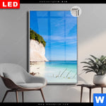 Leuchtbild Dia Weisse Kreidefelswand Am Meer Hochformat Produktvorschau mit dem Bild Weiße Kreidefelswand am Meer im Format Hochformat.