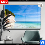 Leuchtbild Dia Weisse Kreidefelswand Am Meer Querformat Produktvorschau mit dem Bild Weiße Kreidefelswand am Meer im Format Querformat.