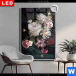 Leuchtbild Dia Weisse Pfingstrosen Hochformat Produktvorschau mit dem Bild Weiße Pfingstrosen im Format Hochformat.