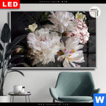 Leuchtbild Dia Weisse Pfingstrosen Querformat Produktvorschau mit dem Bild Weiße Pfingstrosen im Format Querformat.