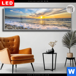 Leuchtbild Dia Wellen Des Meeres Panorama Produktvorschau mit dem Bild Wellen des Meeres im Format Panorama.