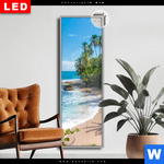 Leuchtbild Dia Wilder Karibischer Strand Schmal Produktvorschau mit dem Bild Wilder karibischer Strand im Format Schmal.