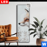 Leuchtbild Dia Winterstille Der Fuchs Schmal Produktvorschau mit dem Bild Winterstille - Der Fuchs im Format Schmal.