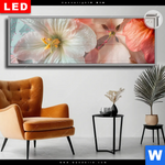 Leuchtbild Dia Zarte Bluetenpracht Panorama Produktvorschau mit dem Bild Zarte Blütenpracht im Format Panorama.