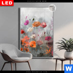 Leuchtbild Dia Zarte Mohnblumen Im Wind Hochformat Produktvorschau mit dem Bild Zarte Mohnblumen im Wind im Format Hochformat.