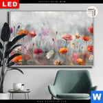 Leuchtbild Dia Zarte Mohnblumen Im Wind Querformat Produktvorschau mit dem Bild Zarte Mohnblumen im Wind im Format Querformat.