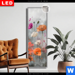 Leuchtbild Dia Zarte Mohnblumen Im Wind Schmal Produktvorschau mit dem Bild Zarte Mohnblumen im Wind im Format Schmal.