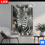 Leuchtbild Dia Zebra Eleganz In Streifen Hochformat Produktvorschau mit dem Bild Zebra - Eleganz in Streifen im Format Hochformat.