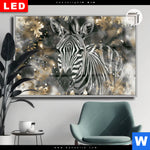 Leuchtbild Dia Zebra Eleganz In Streifen Querformat Produktvorschau mit dem Bild Zebra - Eleganz in Streifen im Format Querformat.