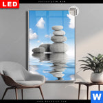 Leuchtbild Dia Zen Spa Steine Hochformat Produktvorschau mit dem Bild Zen Spa Steine im Format Hochformat.