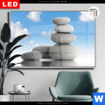 Leuchtbild Dia Zen Spa Steine Querformat Produktvorschau mit dem Bild Zen Spa Steine im Format Querformat.