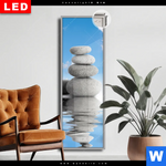 Leuchtbild Dia Zen Spa Steine Schmal Produktvorschau mit dem Bild Zen Spa Steine im Format Schmal.