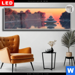 Leuchtbild Dia Zen Steine Sonnenuntergang Panorama Produktvorschau mit dem Bild Zen Steine & Sonnenuntergang im Format Panorama.