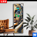 Leuchtbild Dia Zoe Mosaikgesicht Im Grossstadtlicht Schmal Produktvorschau mit dem Bild Zoe - Mosaikgesicht im Großstadtlicht im Format Schmal.