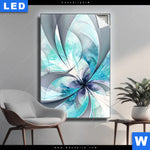 Leuchtbild Digitale Blumen No 3 Hochformat Produktvorschau mit dem Bild Digitale Blumen No.3 im Format Hochformat.