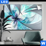 Leuchtbild Digitale Blumen No 3 Querformat Produktvorschau mit dem Bild Digitale Blumen No.3 im Format Querformat.