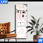 Leuchtbild Dream Big Eisbaer Schmal Produktvorschau mit dem Bild Dream Big Eisbär im Format Schmal.